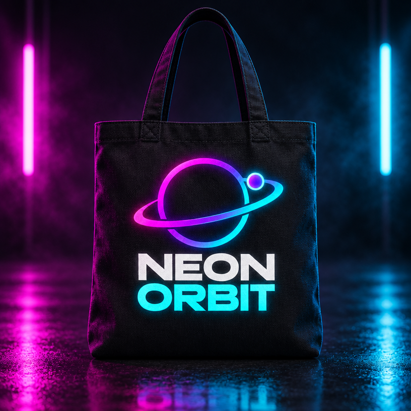 Orbit Glow Tote Bag